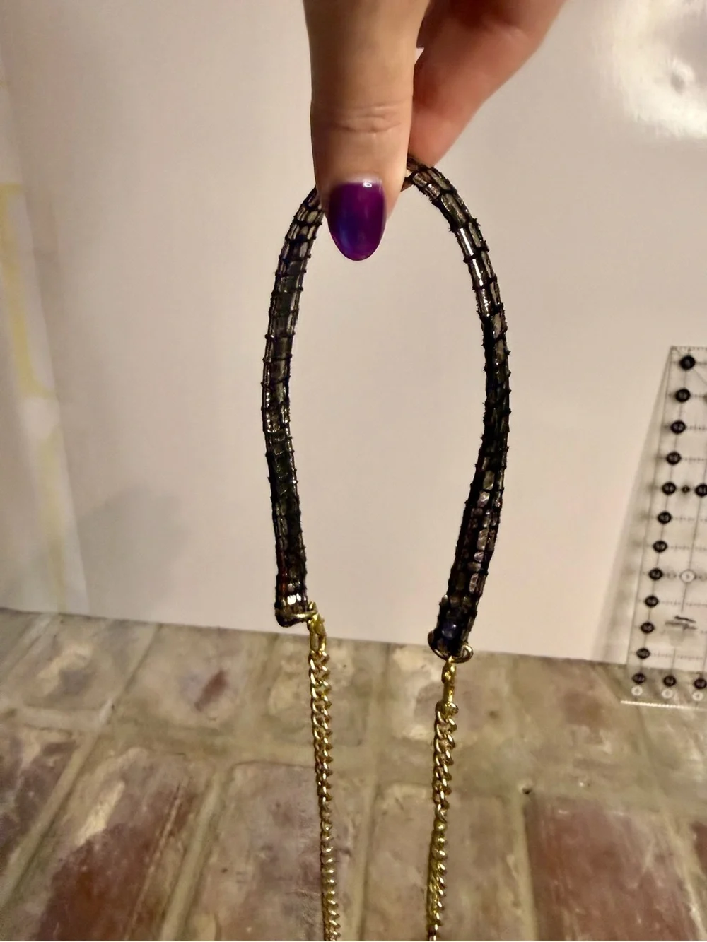 HOBO “Daria” Metallic Snake Print Leather Crossbody/Wristlet Convertible